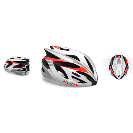 Rudy Project Rush White Red Fluo Shiny